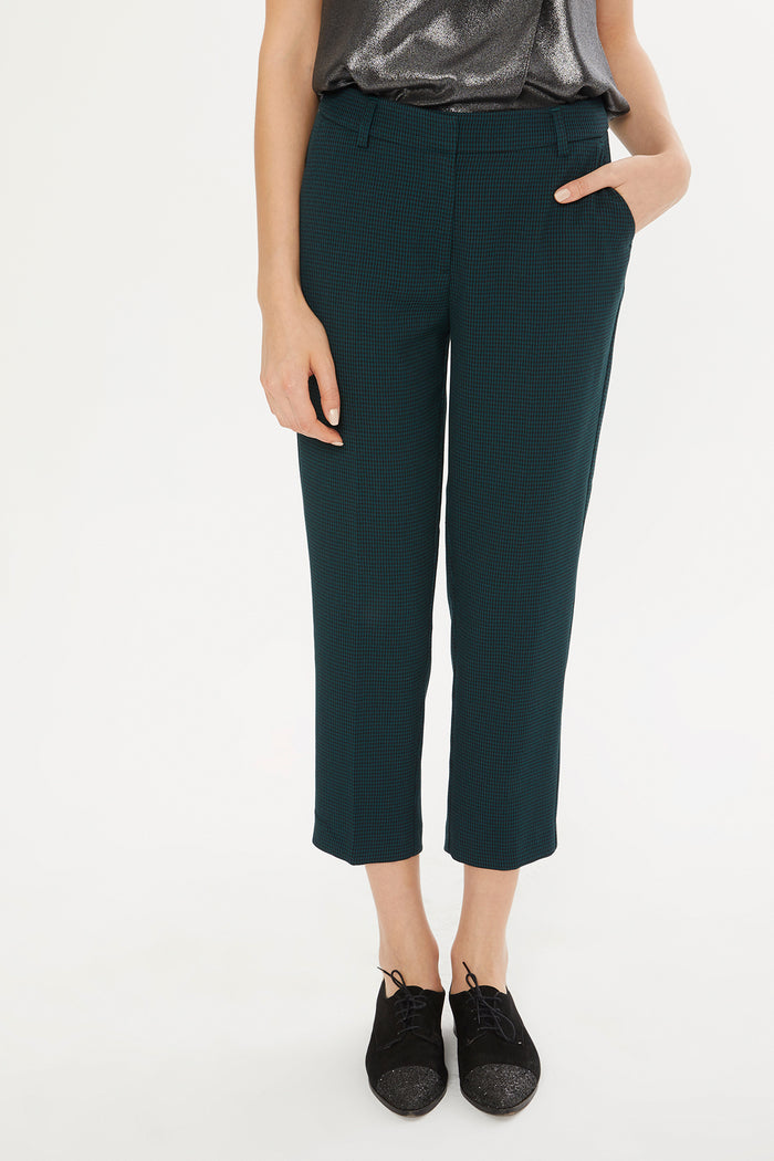 Petrol Green Short Leg Trousers