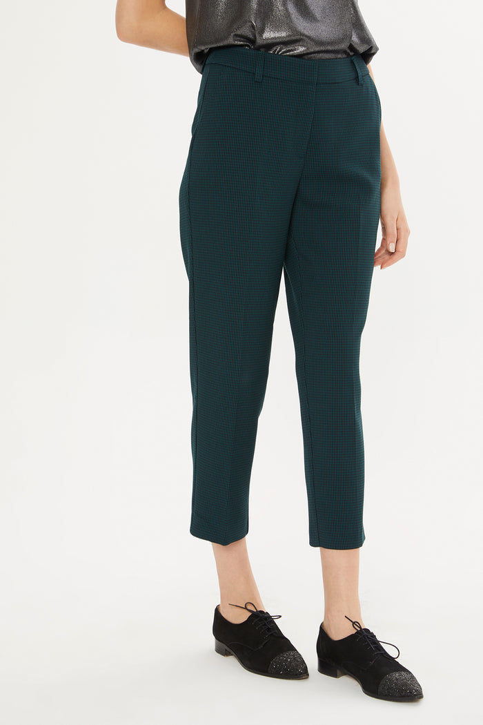 Petrol Green Short Leg Trousers