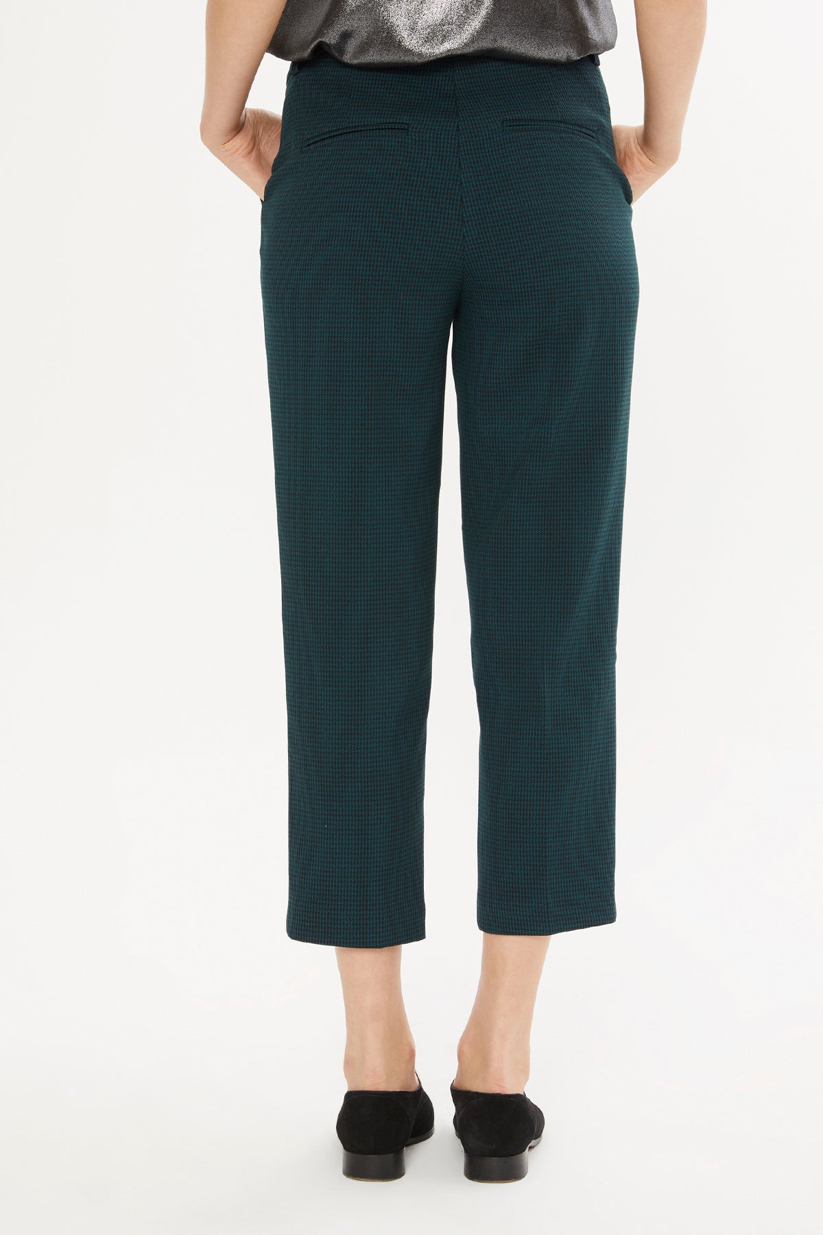 Petrol Green Short Leg Trousers