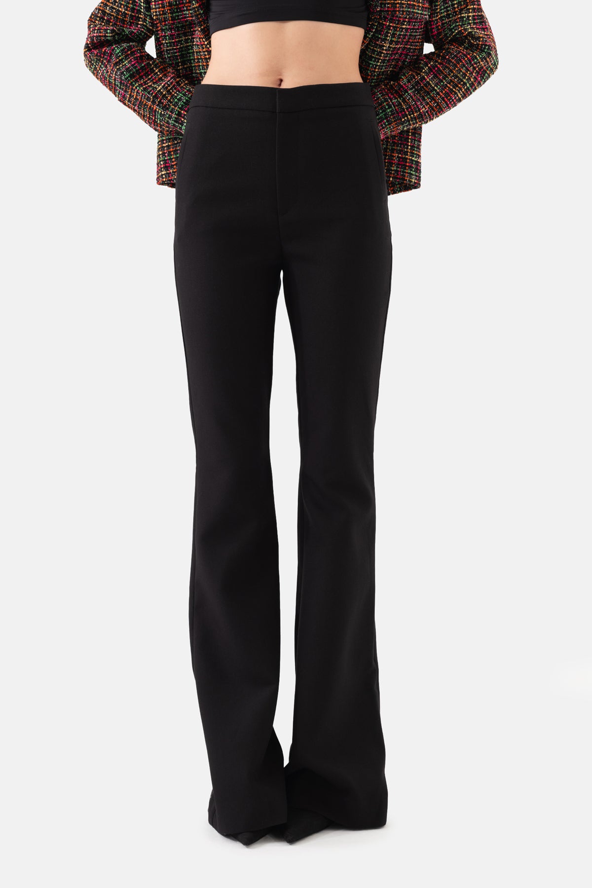 Black Flared Women's Trousers