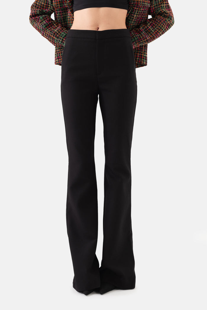 Black Flared Women's Trousers