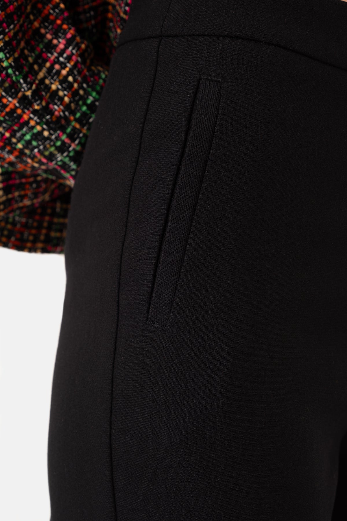 Black Flared Women's Trousers