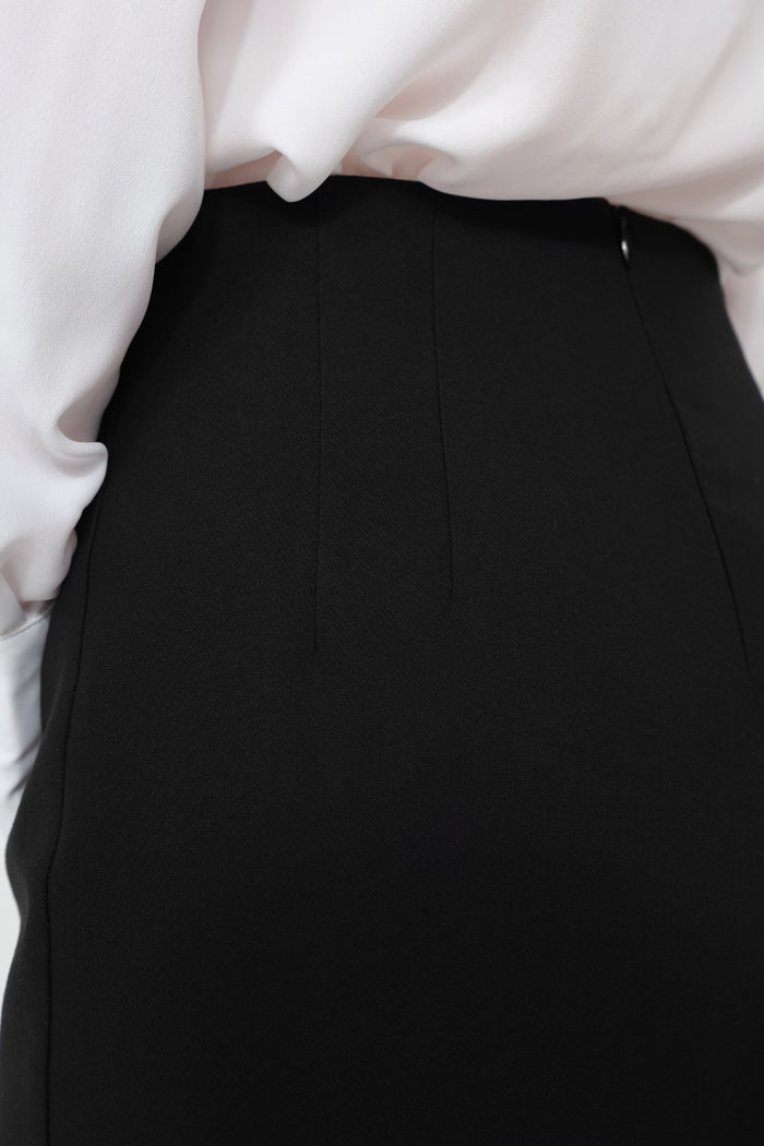 Black Mini Pencil Skirt