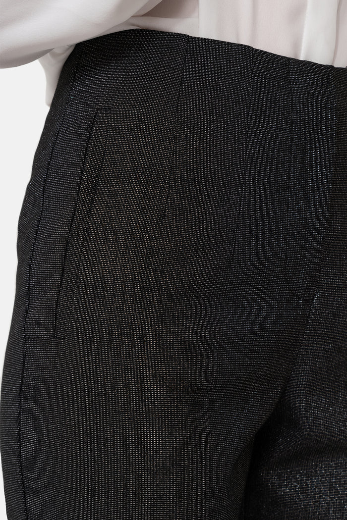 Black High Waist Women's Trousers