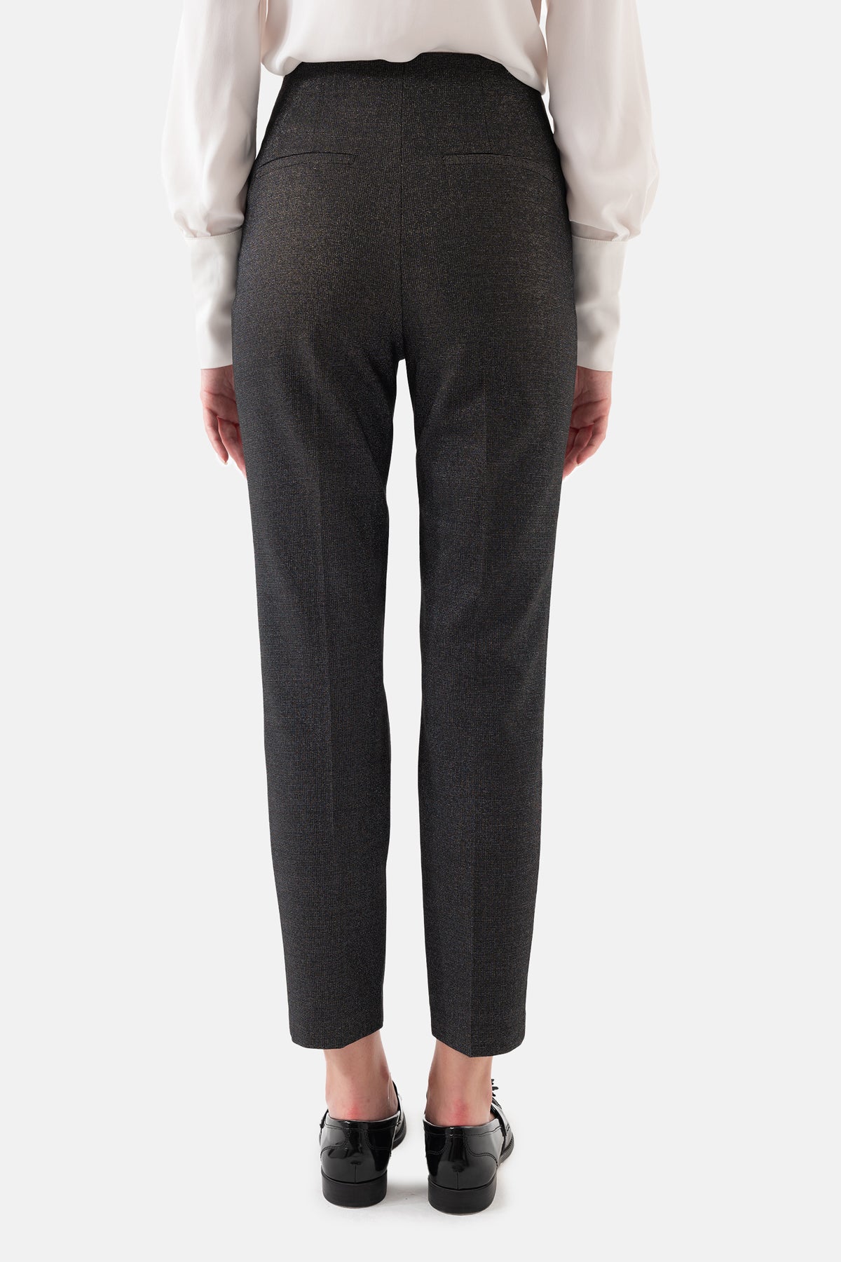 Black High Waist Women's Trousers