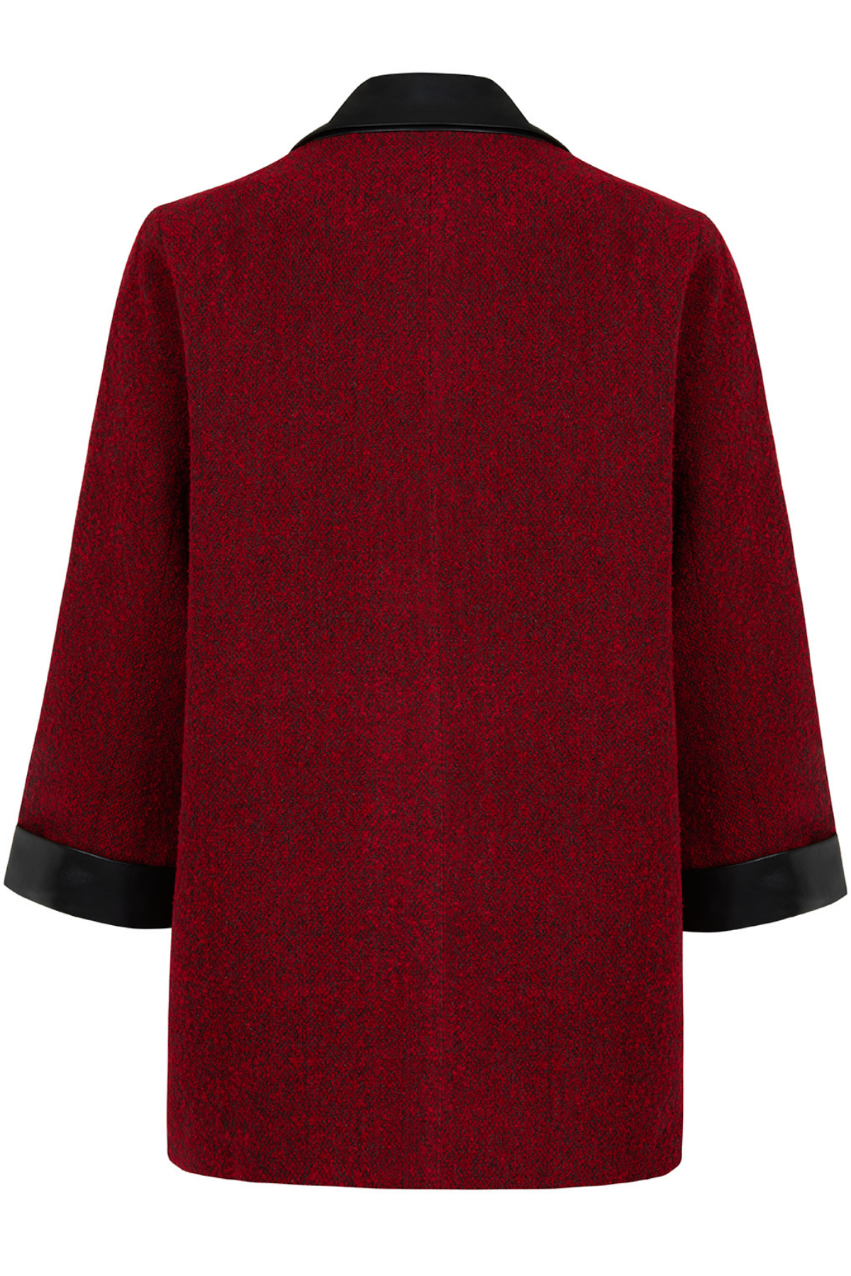 Antrasit  Deri Detaylı Ceket