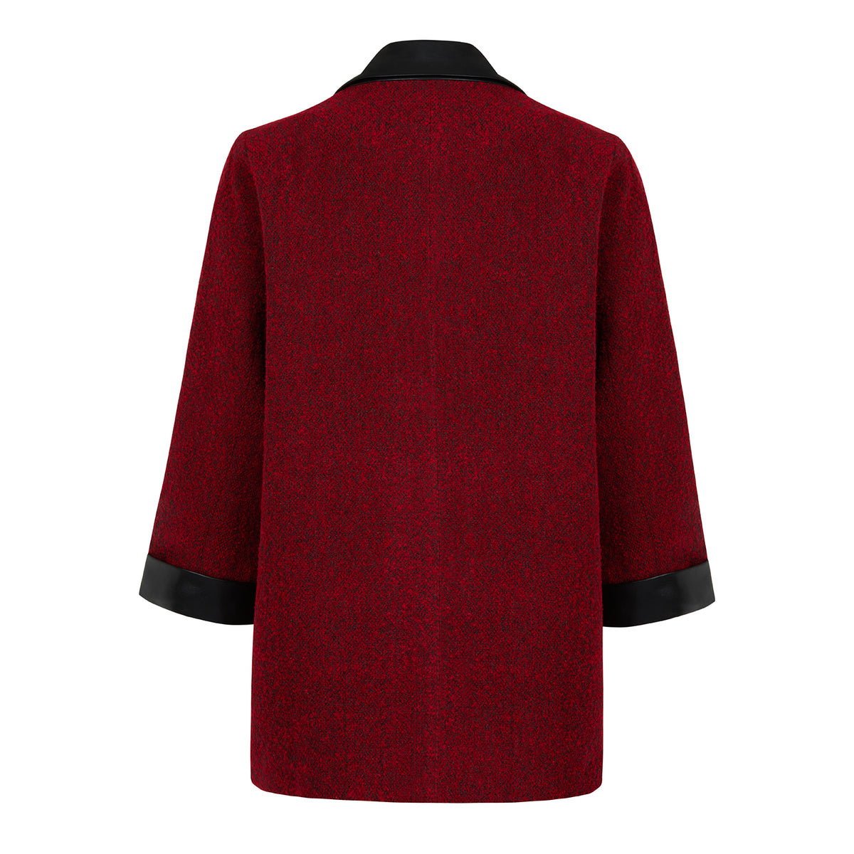 Antrasit  Deri Detaylı Ceket