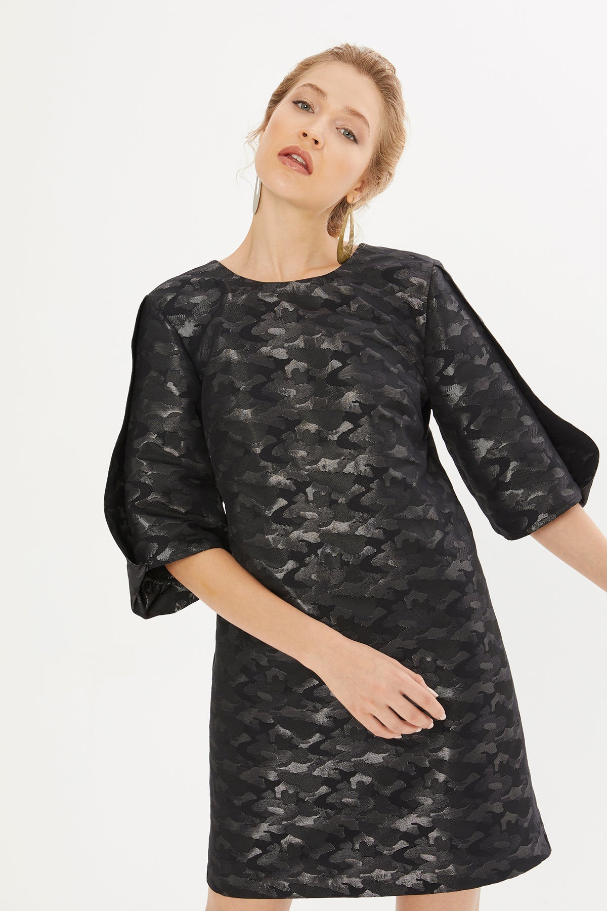 Camouflage-Pattern Dress