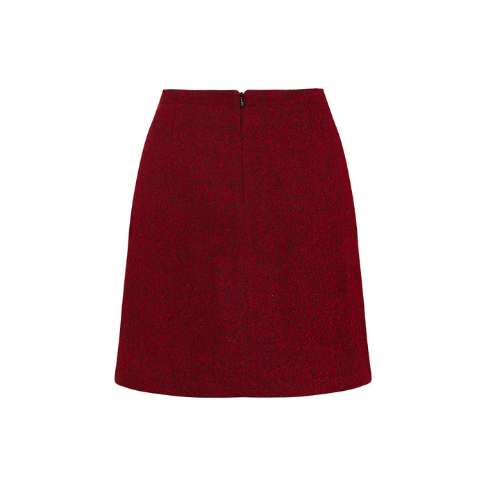 Red Wool Skirt
