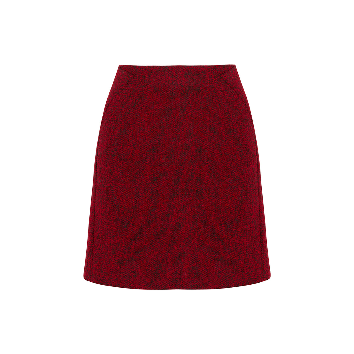 Red Wool Skirt