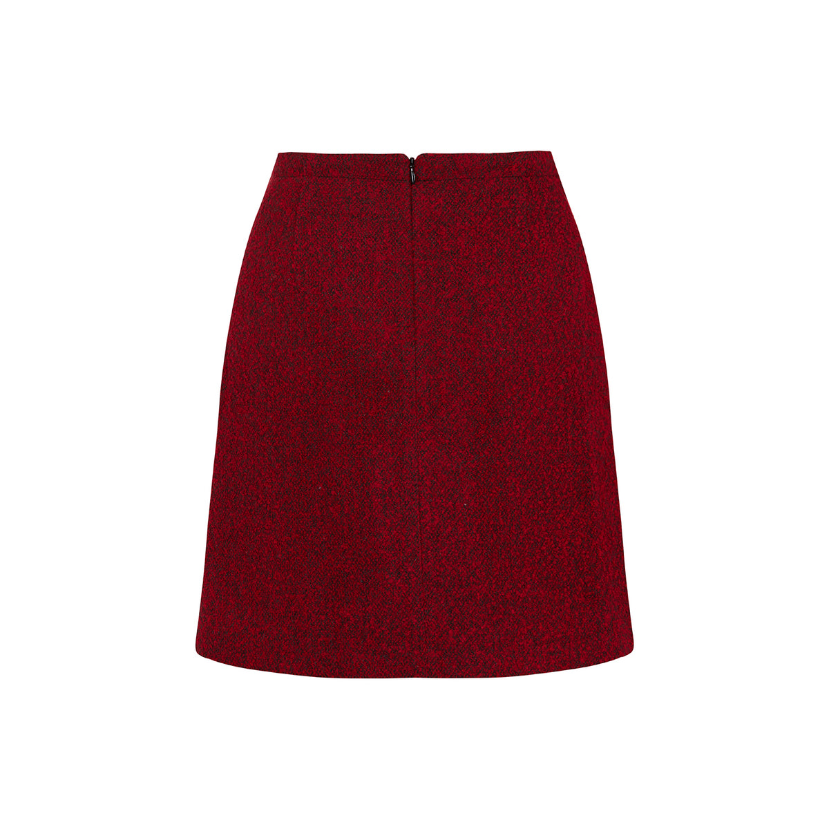 Red Wool Skirt
