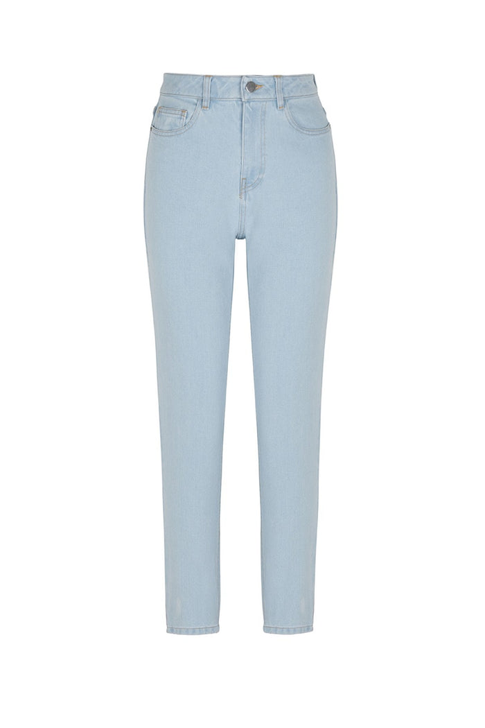 Dark Blue High Waist Mom Jeans
