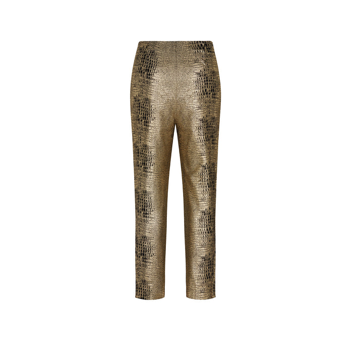 Gold Snake Pattern Trousers