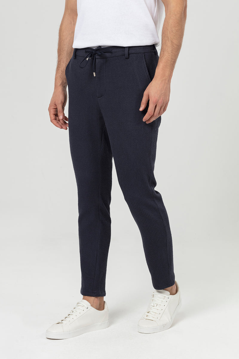 Navy Regular Fit Men's Jogger Pants