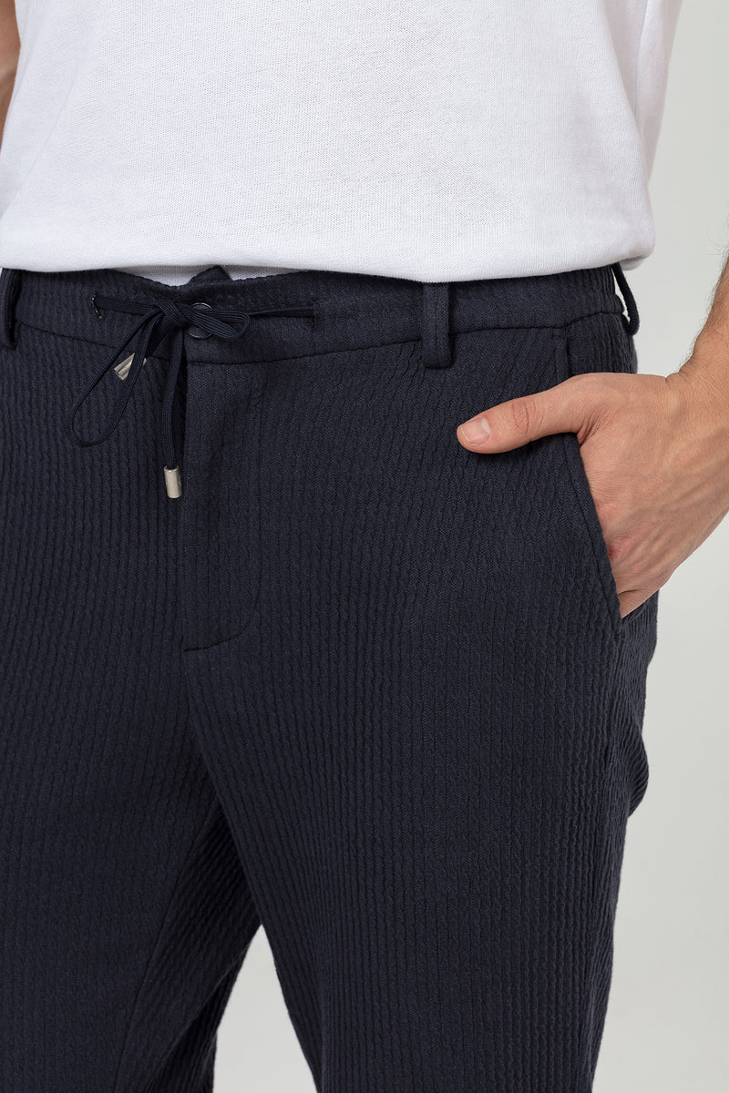 Navy Regular Fit Men's Jogger Pants