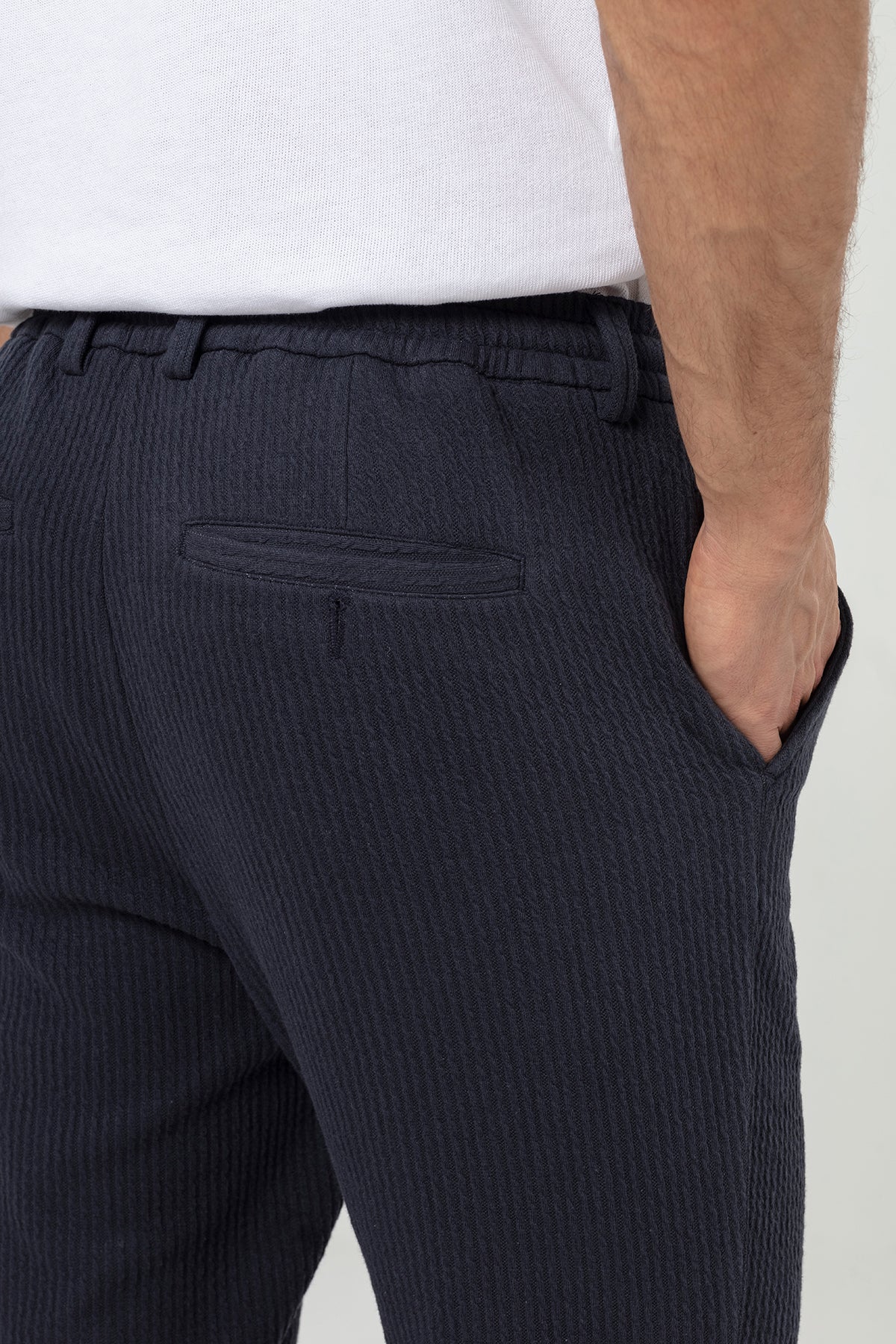 Navy Regular Fit Men's Jogger Pants