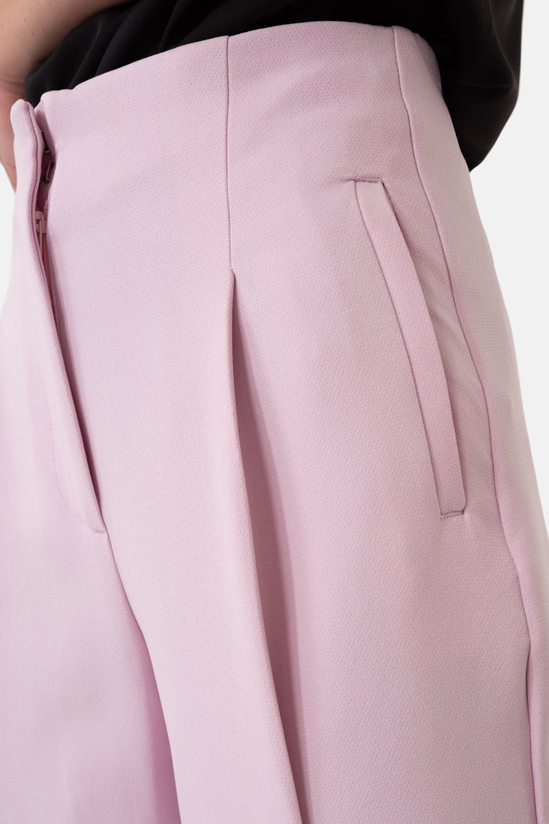 Pink Wide Leg Women's Trousers