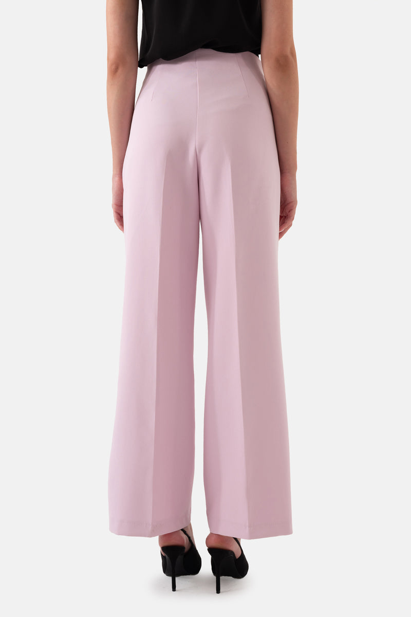 Pink Wide Leg Women's Trousers