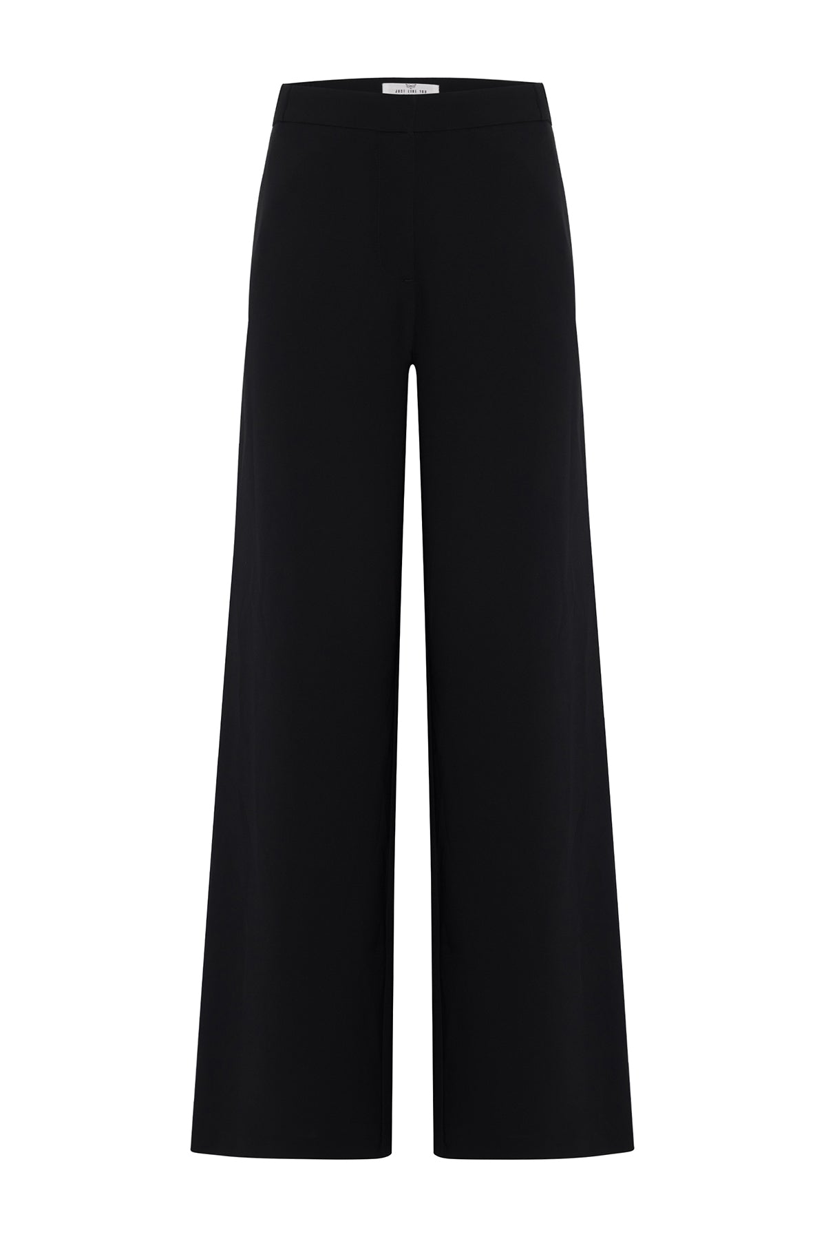 Black Elasticated Waist Loose Fit Trousers