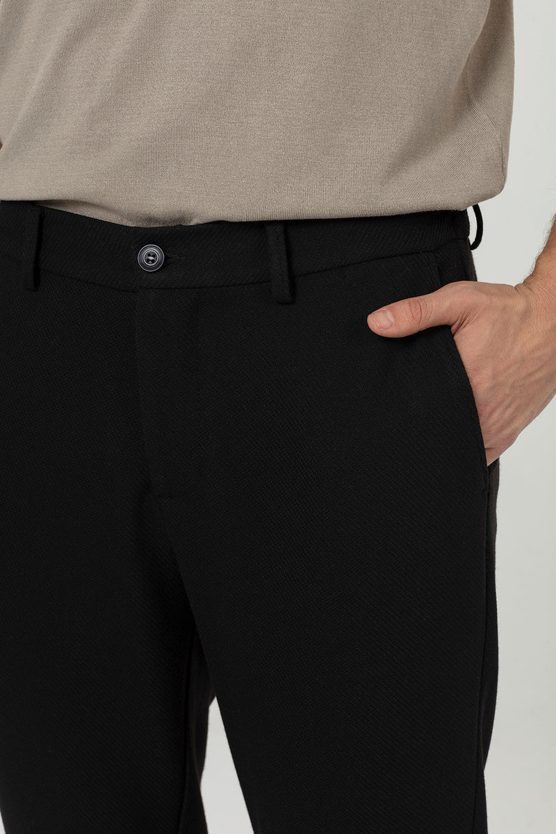 Black Regular Fit Men's Jogger Pants