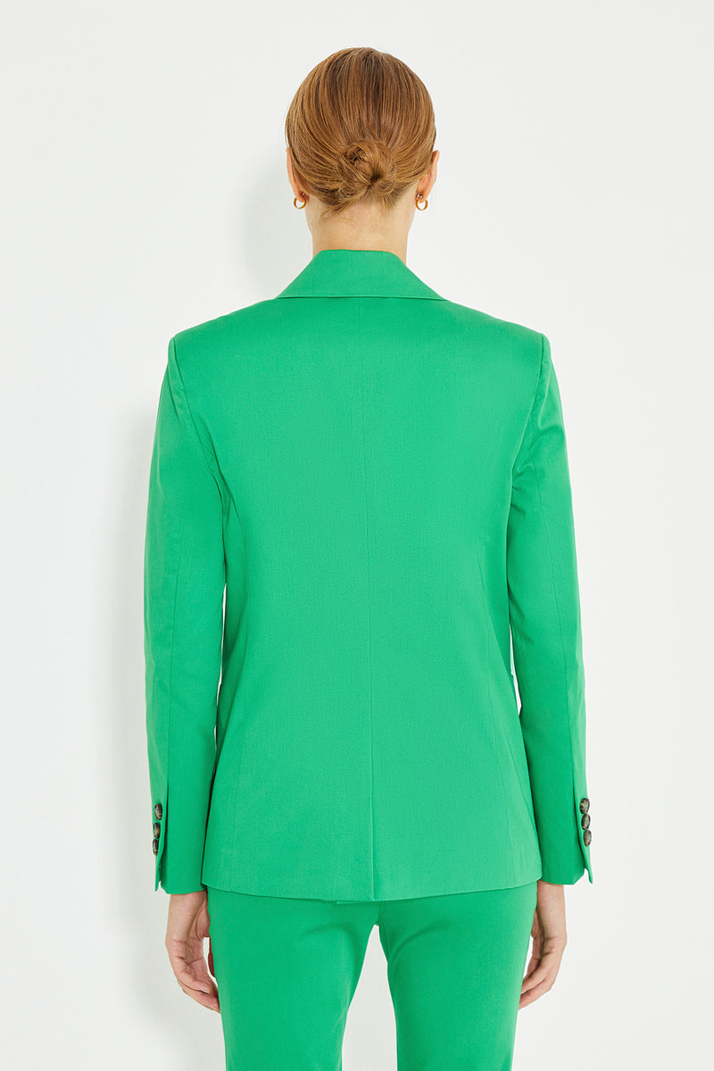 Yeşil Cepli Vatkalı Blazer Kadın Ceket